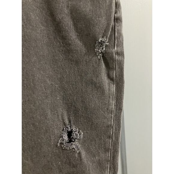 Abercrombie & Fitch The Dad High Rise Denim Curve Love Black Jeans Size 32/14 - Picture 3 of 10